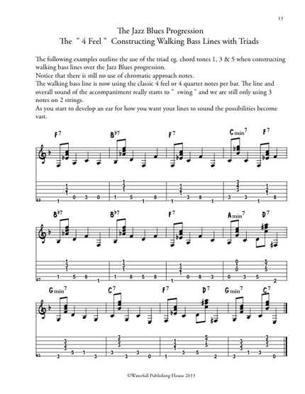 Walking bass lines for guitar Jazz Guitar Workshop